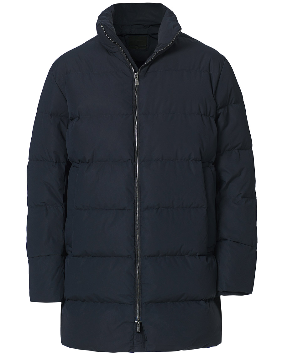 Men | Coats & Jackets | Emporio Armani | Comfort Stretch Down Parka Navy