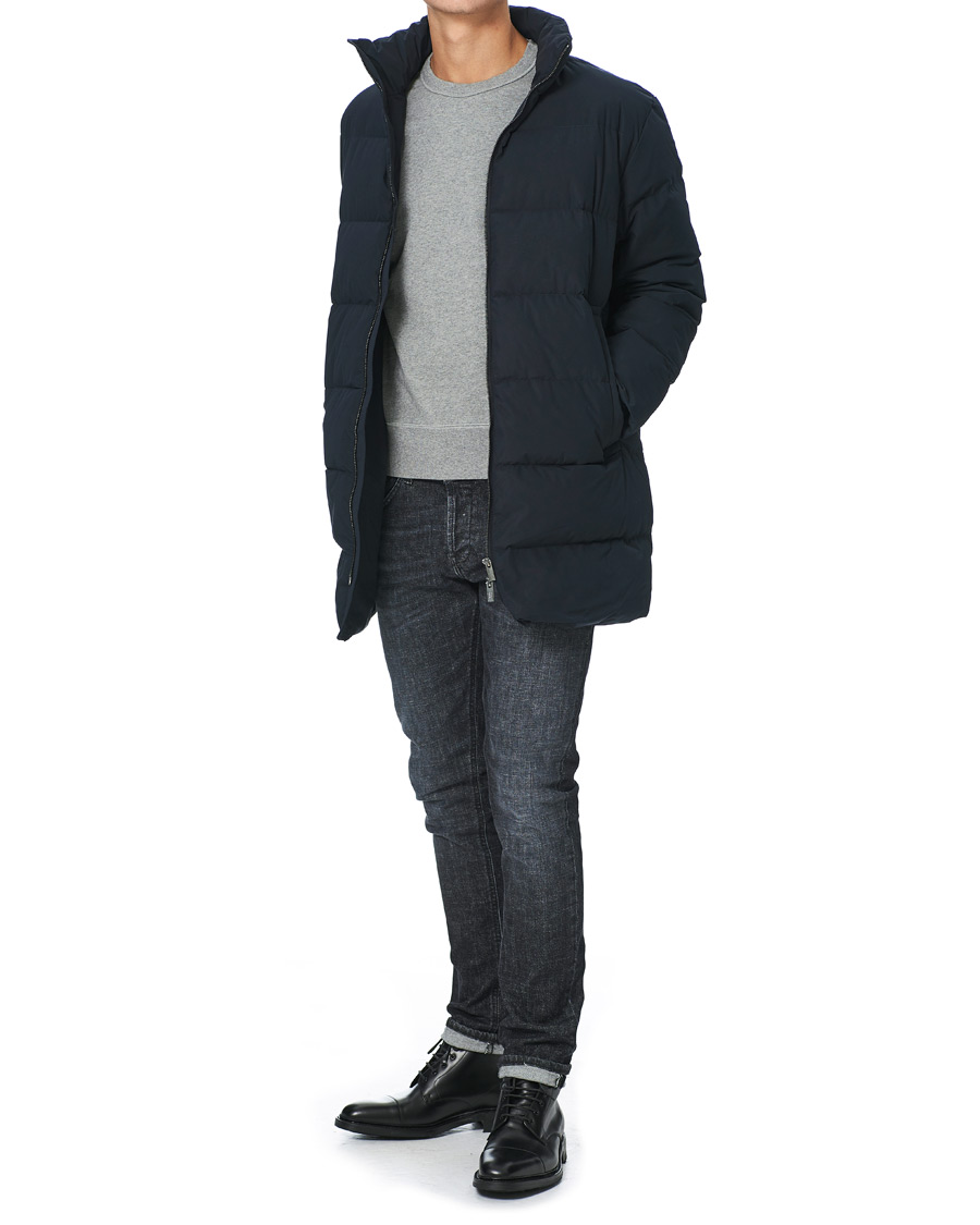 Men | Coats & Jackets | Emporio Armani | Comfort Stretch Down Parka Navy