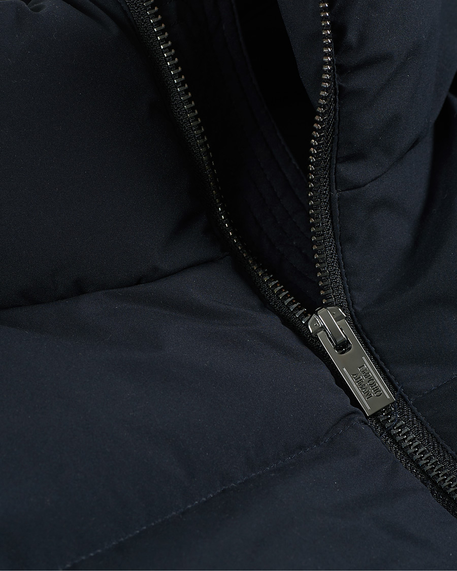 Men | Coats & Jackets | Emporio Armani | Comfort Stretch Down Parka Navy