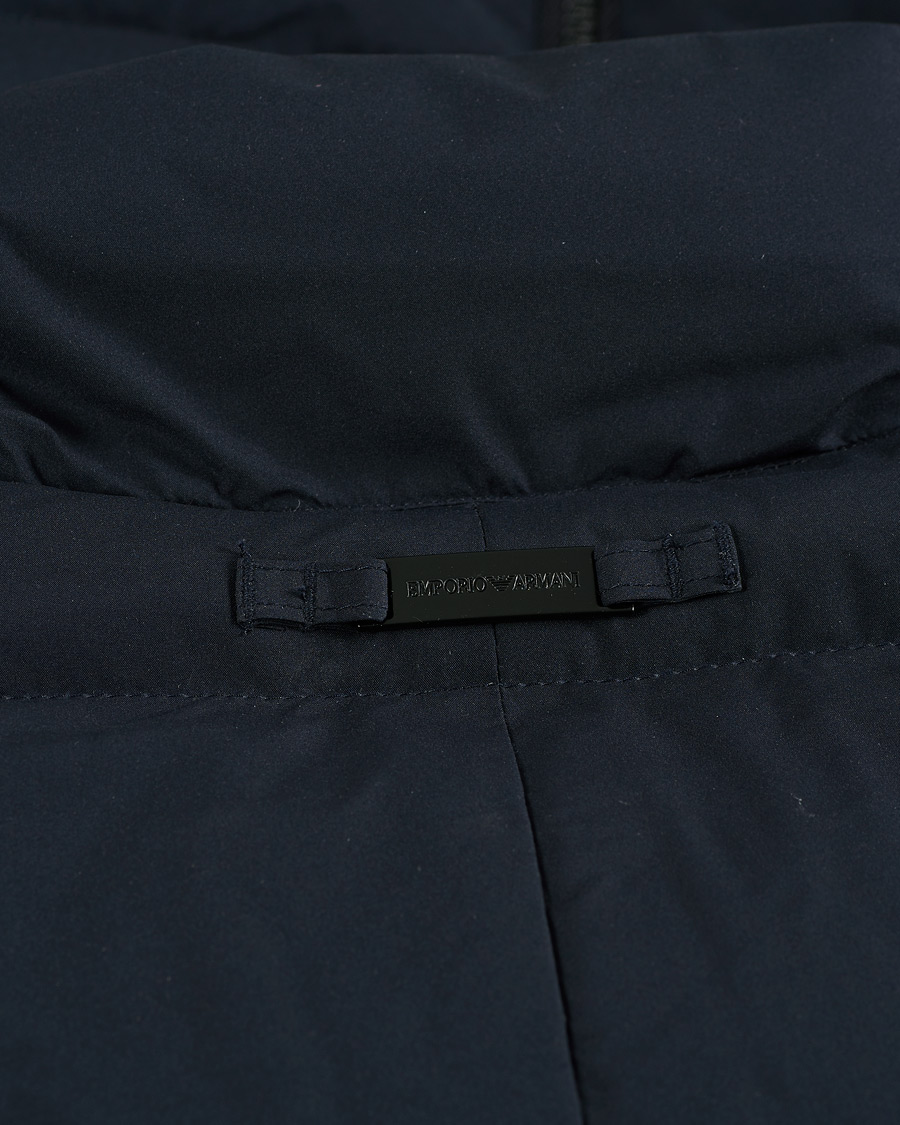 Men | Coats & Jackets | Emporio Armani | Comfort Stretch Down Parka Navy