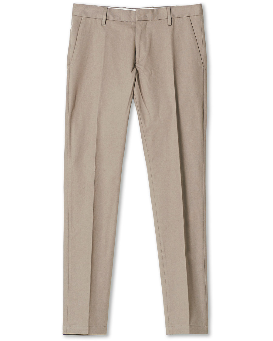 Emporio Armani Twill Cotton Chinos Beige at CareOfCarl.com
