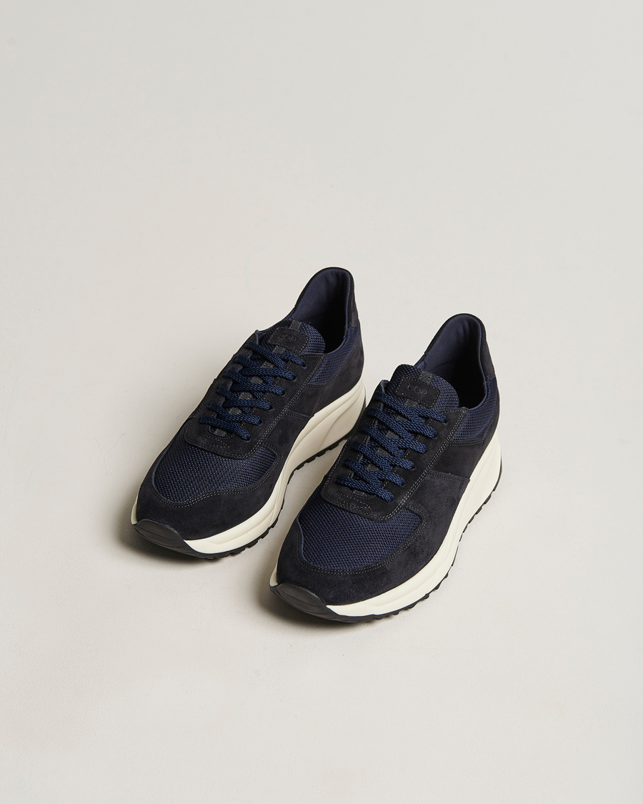 Men | Sneakers | C.QP | Stride Suede/Nylon Runner Obsidian Blue