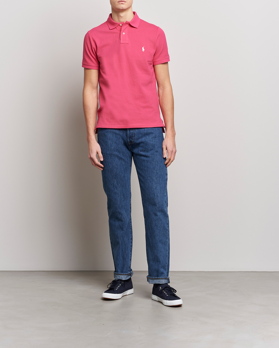 Men | Polo Shirts | Polo Ralph Lauren | Custom Slim Fit Polo Hot Pink