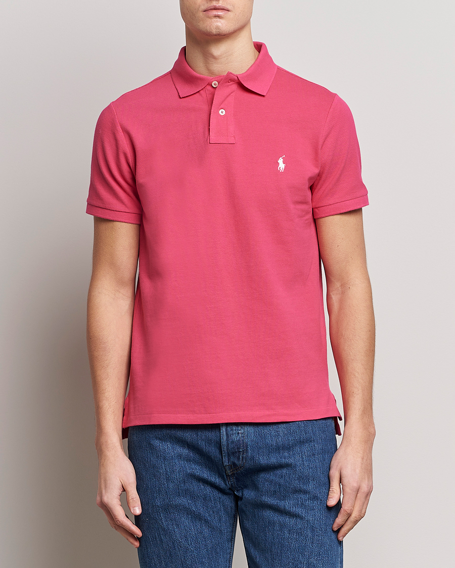 Men |  | Polo Ralph Lauren | Custom Slim Fit Polo Hot Pink