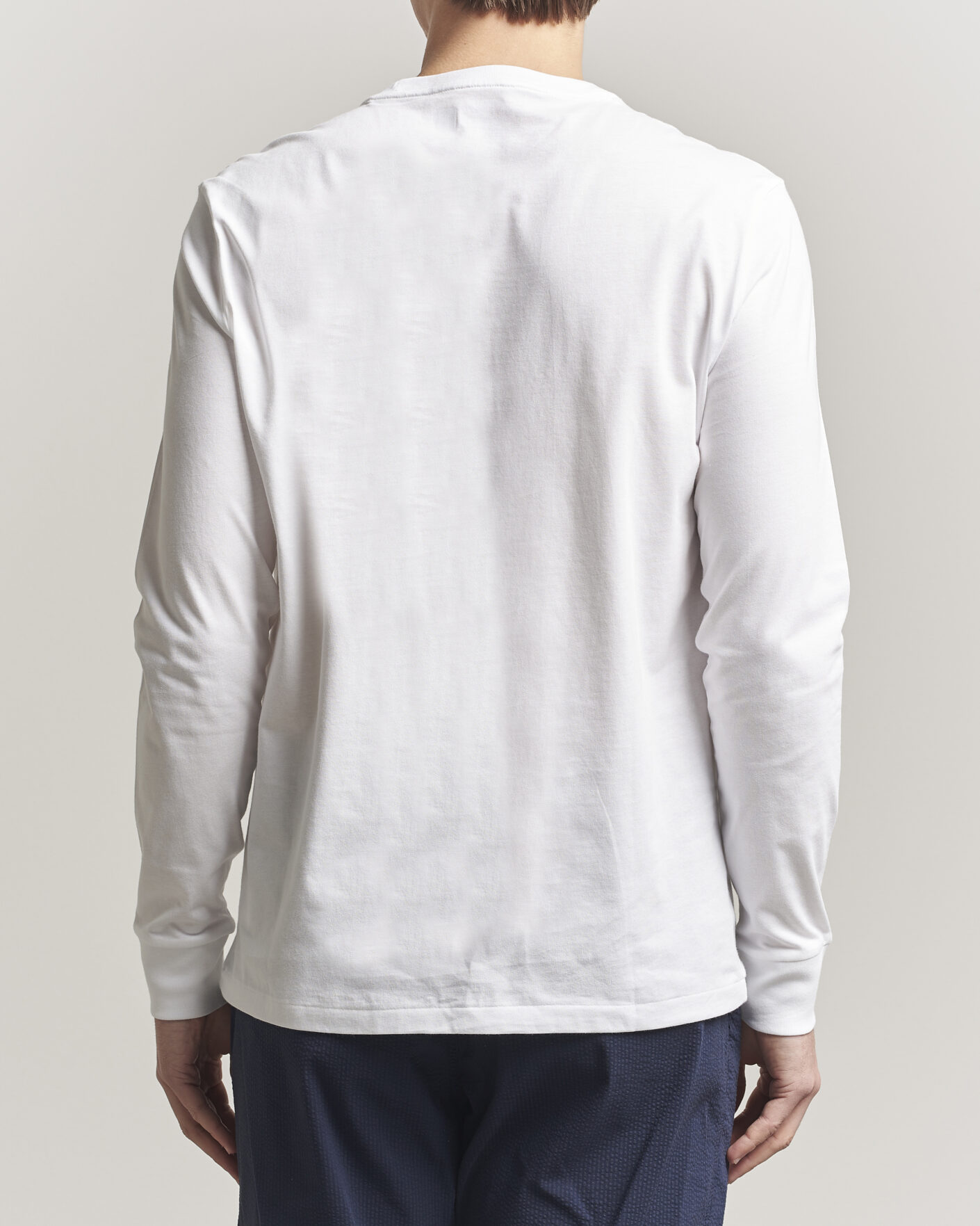 Men | T-Shirts | Polo Ralph Lauren | Custom Slim Fit Long Sleeve Tee White