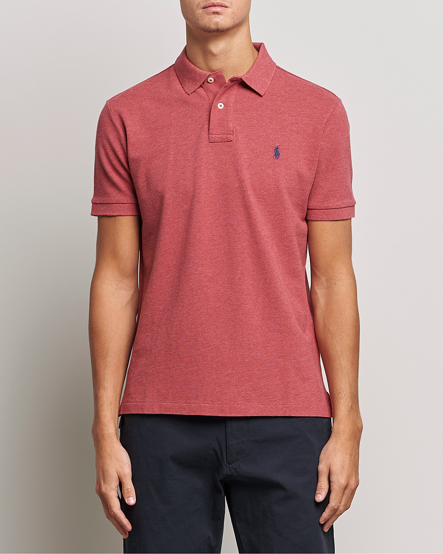 Polo Ralph Lauren Custom Slim Fit Polo Venetian Red Heather at