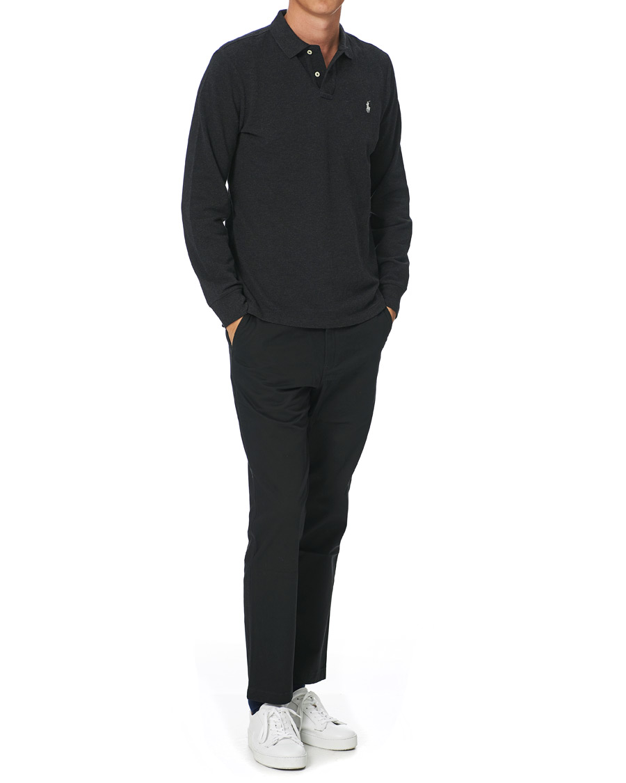 Polo Ralph Lauren Classic Fit Long Sleeve Black Marl Heather T