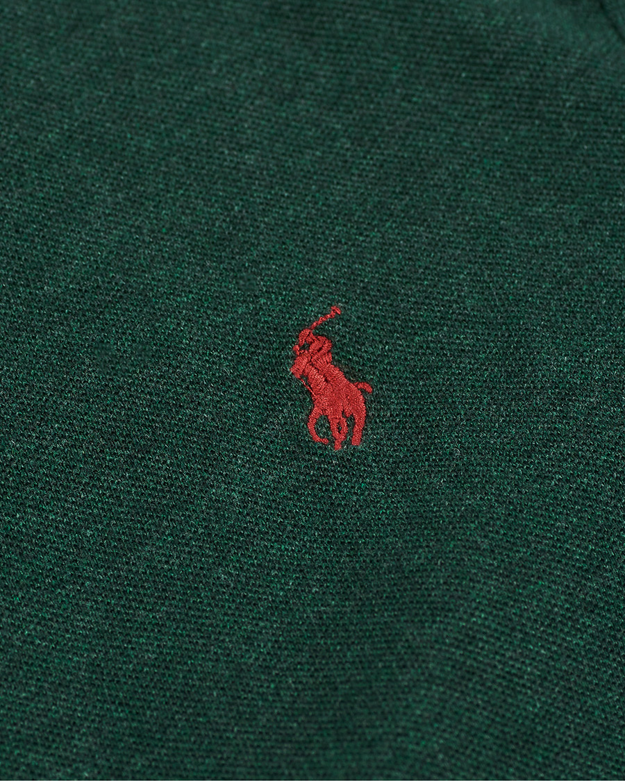 Men | Sweaters & Knitwear | Polo Ralph Lauren | Custom Slim Fit Long Sleeve Polo Scotch Pine Heather