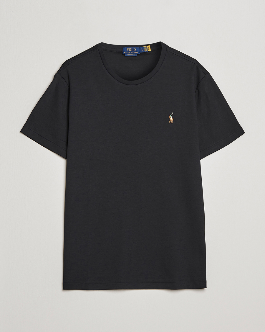 Men | T-Shirts | Polo Ralph Lauren | Luxury Pima Cotton Crew Neck T-Shirt Black
