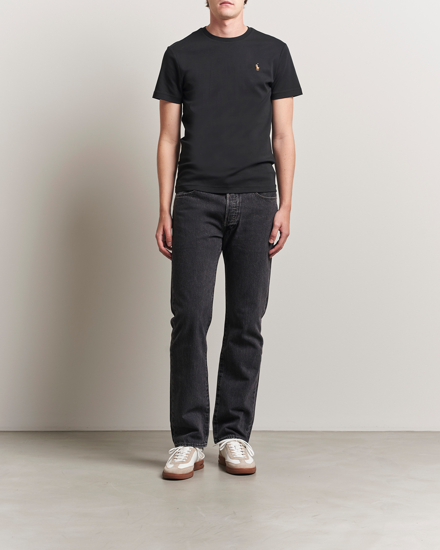Men | T-Shirts | Polo Ralph Lauren | Luxury Pima Cotton Crew Neck T-Shirt Black