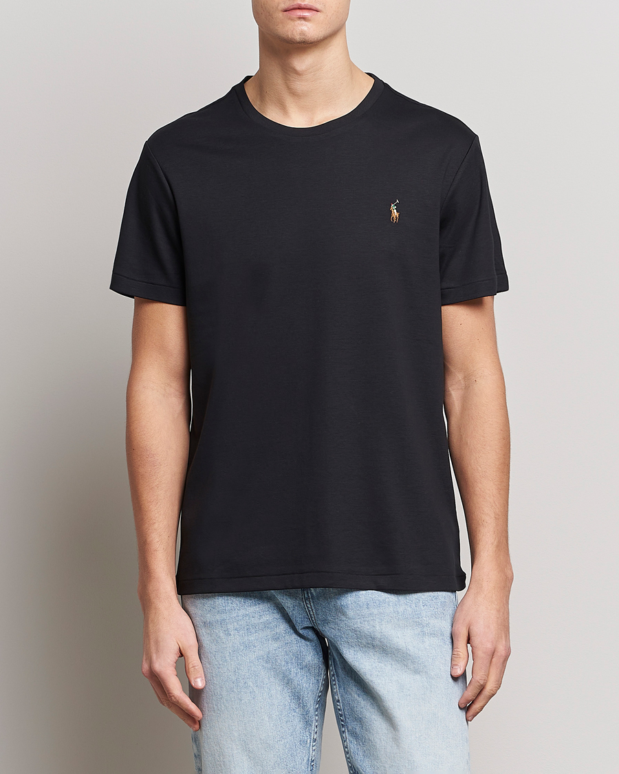 Men |  | Polo Ralph Lauren | Luxury Pima Cotton Crew Neck T-Shirt Black