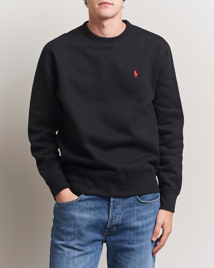 Men | Sweaters & Knitwear | Polo Ralph Lauren | Crew Neck Sweatshirt Polo Black