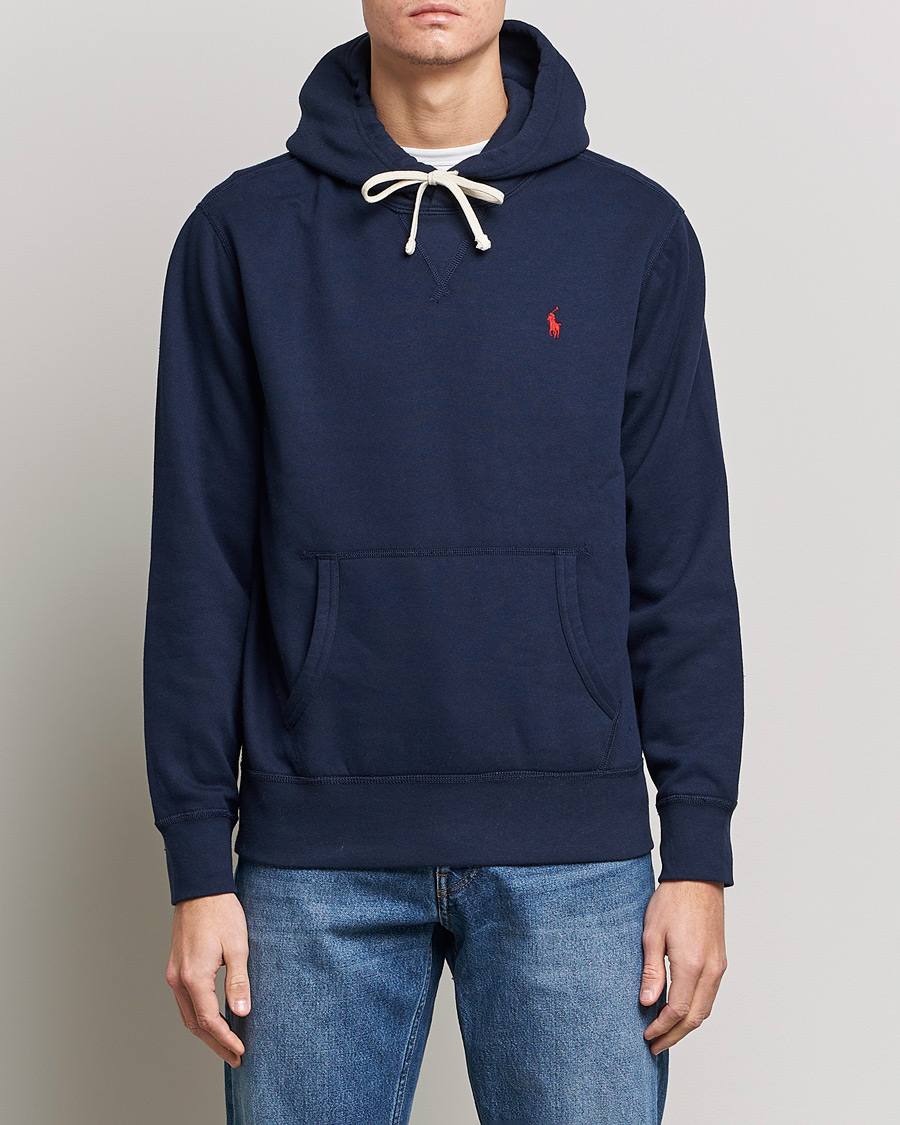 Men | Sweaters & Knitwear | Polo Ralph Lauren | RL Fleece Hoodie Cruise Navy