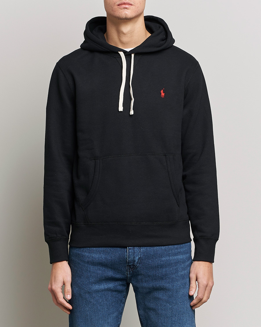 Men | Hooded Sweatshirts | Polo Ralph Lauren | RL Fleece Hoodie Black