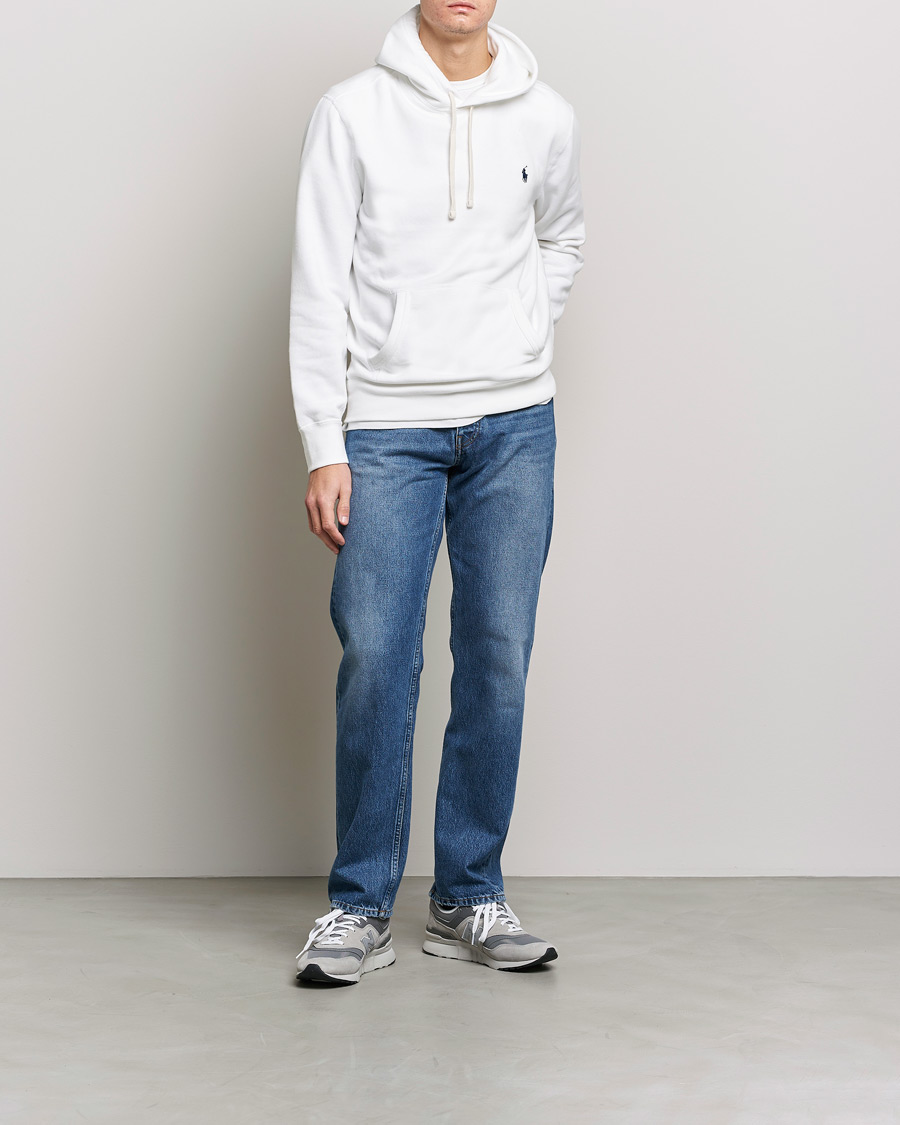 Men | Sweaters & Knitwear | Polo Ralph Lauren | RL Fleece Hoodie White
