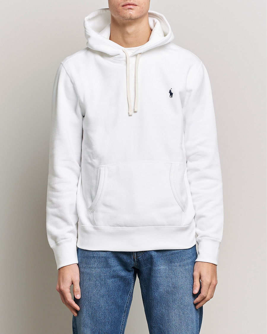 Men | Sweaters & Knitwear | Polo Ralph Lauren | RL Fleece Hoodie White