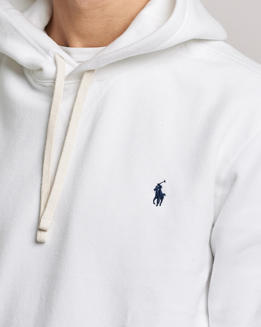 Men | Sweaters & Knitwear | Polo Ralph Lauren | RL Fleece Hoodie White