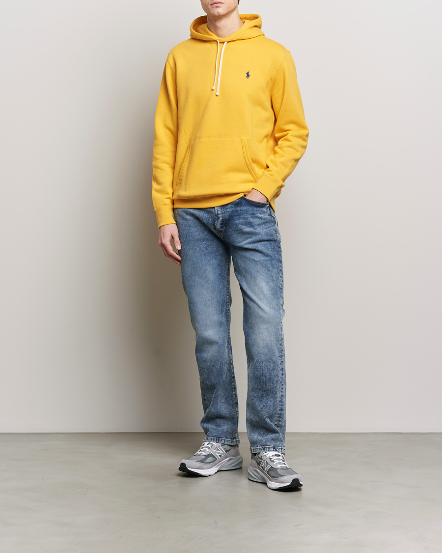 Men | Sweaters & Knitwear | Polo Ralph Lauren | RL Fleece Hoodie Gold Bugle