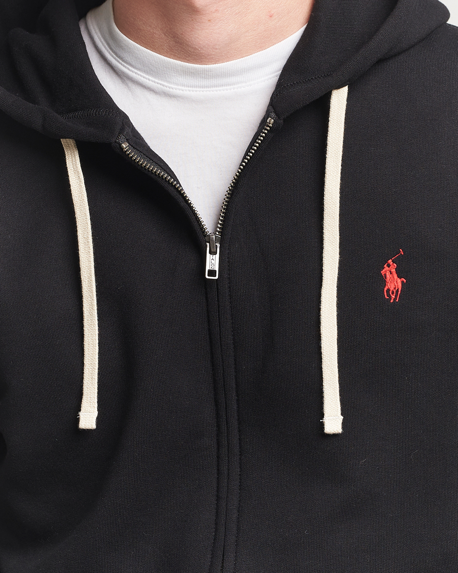 Men | Sweaters & Knitwear | Polo Ralph Lauren | Fleece Full Zip Hoodie Polo Black