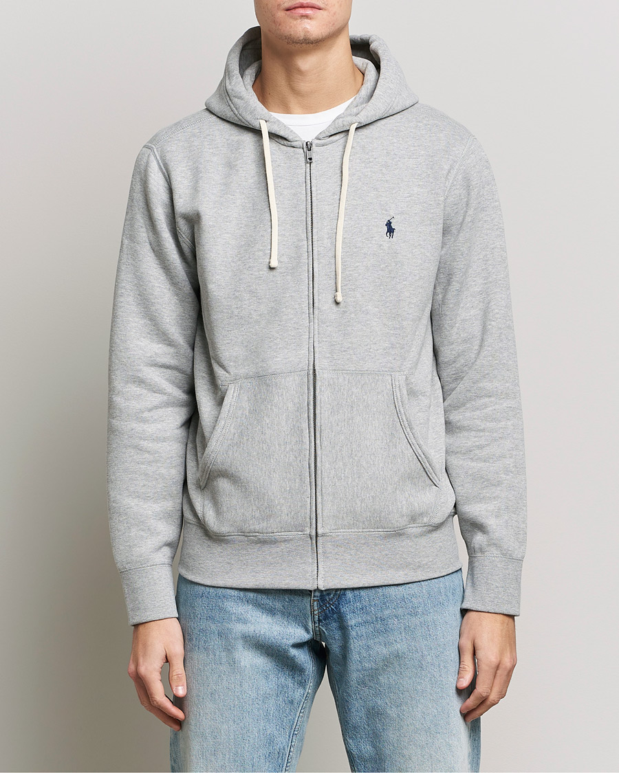 Men | Sweaters & Knitwear | Polo Ralph Lauren | Fleece Full Zip Hoodie Andover Heather