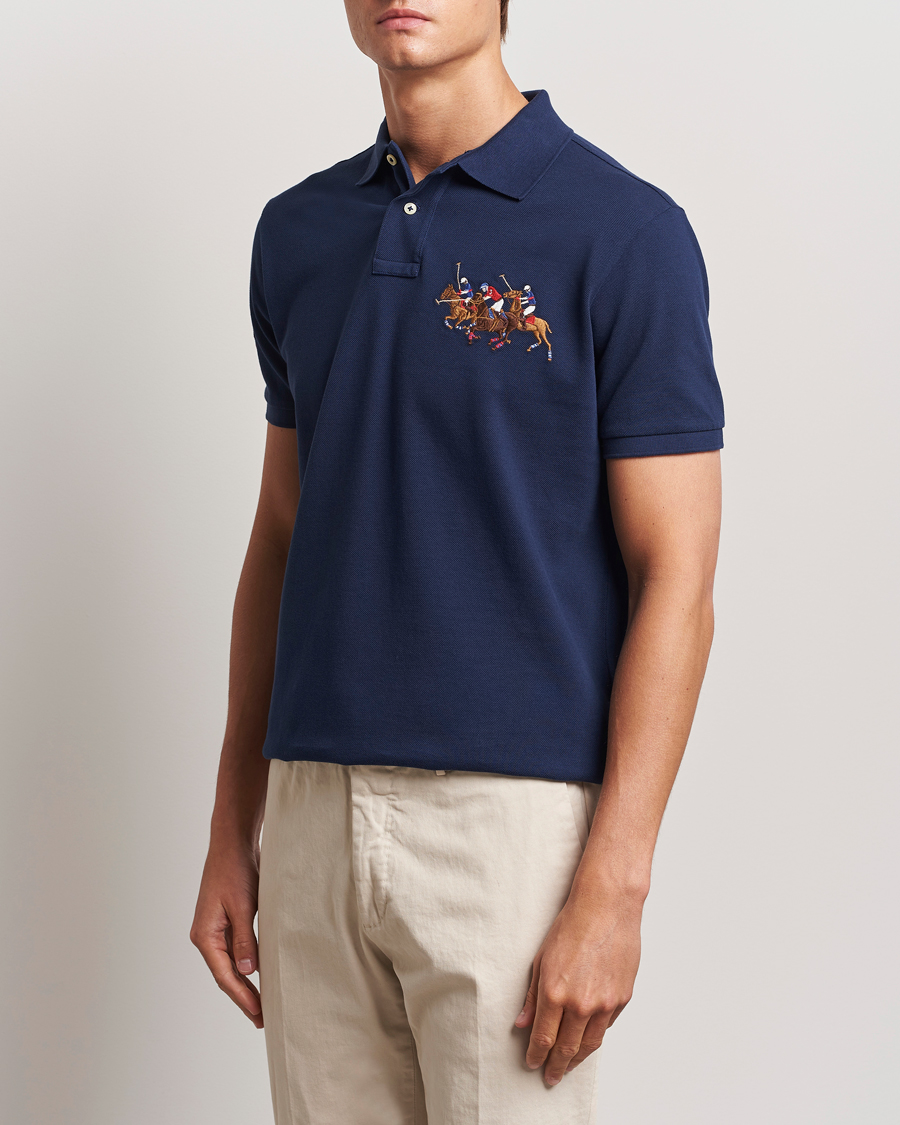 Men | Polo Shirts | Polo Ralph Lauren | Custom Slim Fit Match Club Polo Newport Navy
