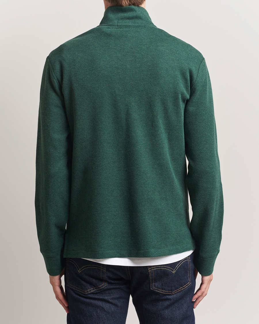 Polo Ralph Lauren Double Knit Jaquard Half Zip Sweater Pine