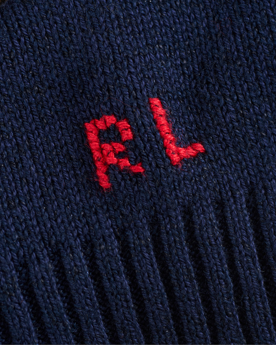 Men | Sweaters & Knitwear | Polo Ralph Lauren | Polo Player Bear Knitted Sweater Navy