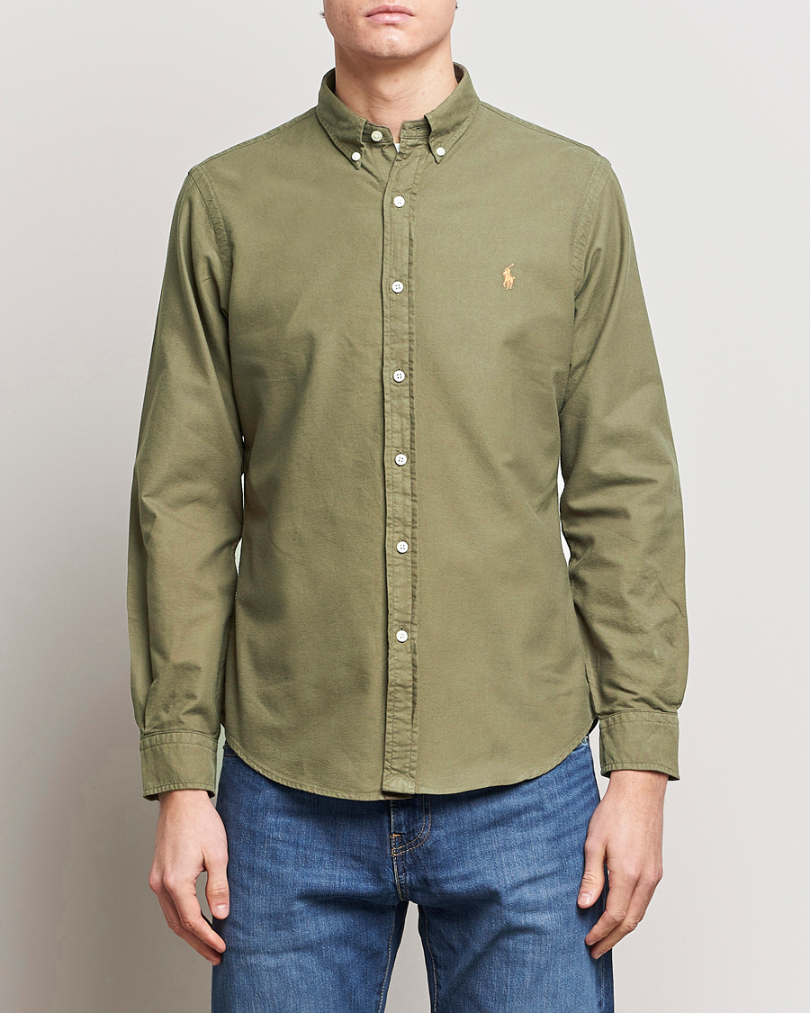 Men | Sale: 30% Off | Polo Ralph Lauren | Slim Fit Garment Dyed Oxford Defender Green