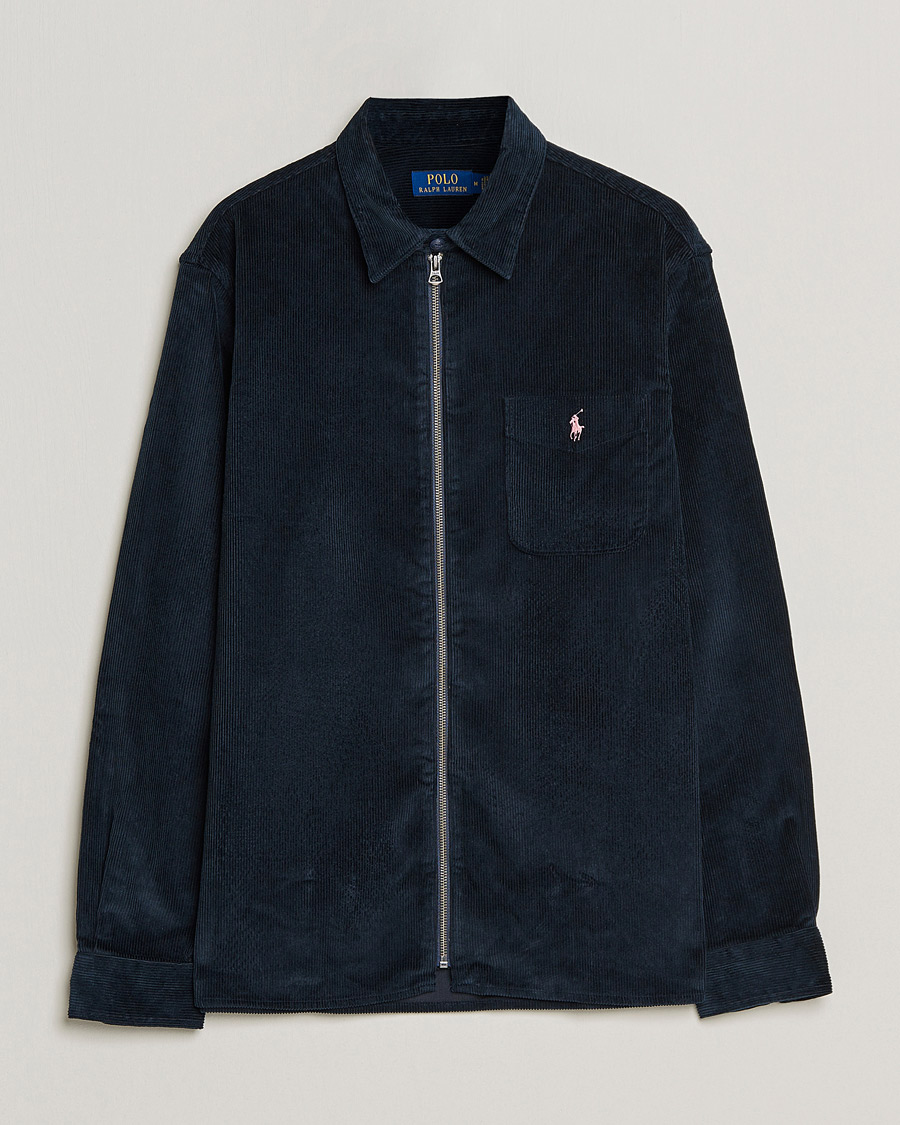 Men | Shirts | Polo Ralph Lauren | Corduroy Full Zip Overshirt Navy