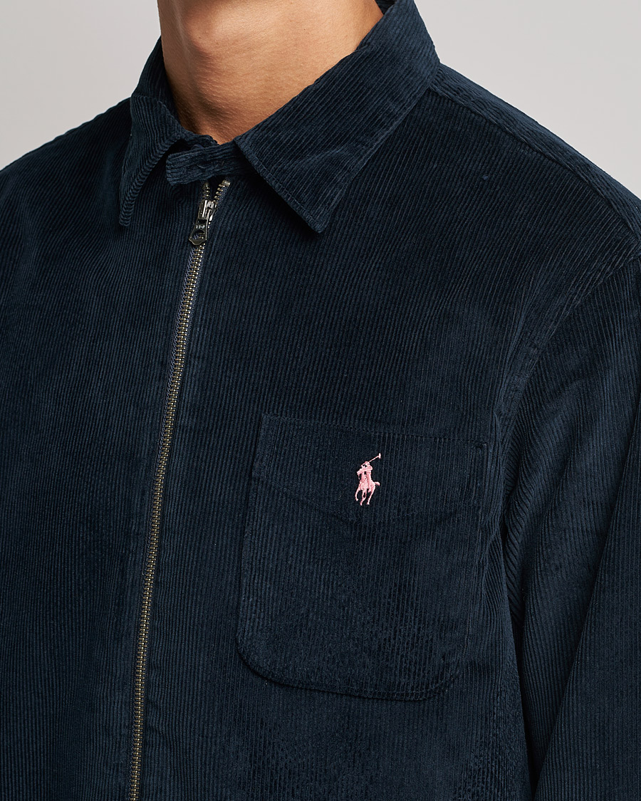 Men | Shirts | Polo Ralph Lauren | Corduroy Full Zip Overshirt Navy