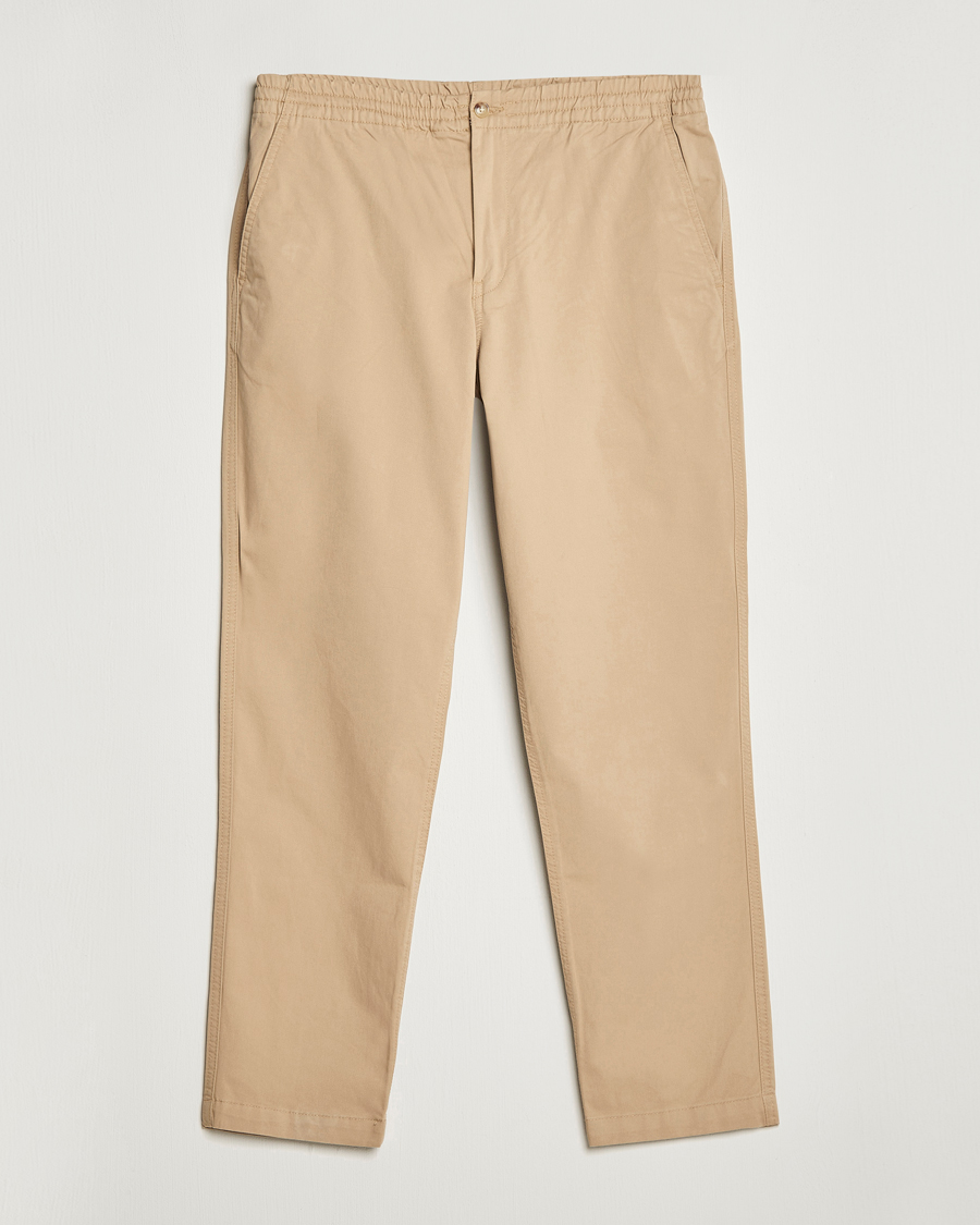 Men | Trousers | Polo Ralph Lauren | Prepster Stretch Twill Drawstring Trousers Khaki