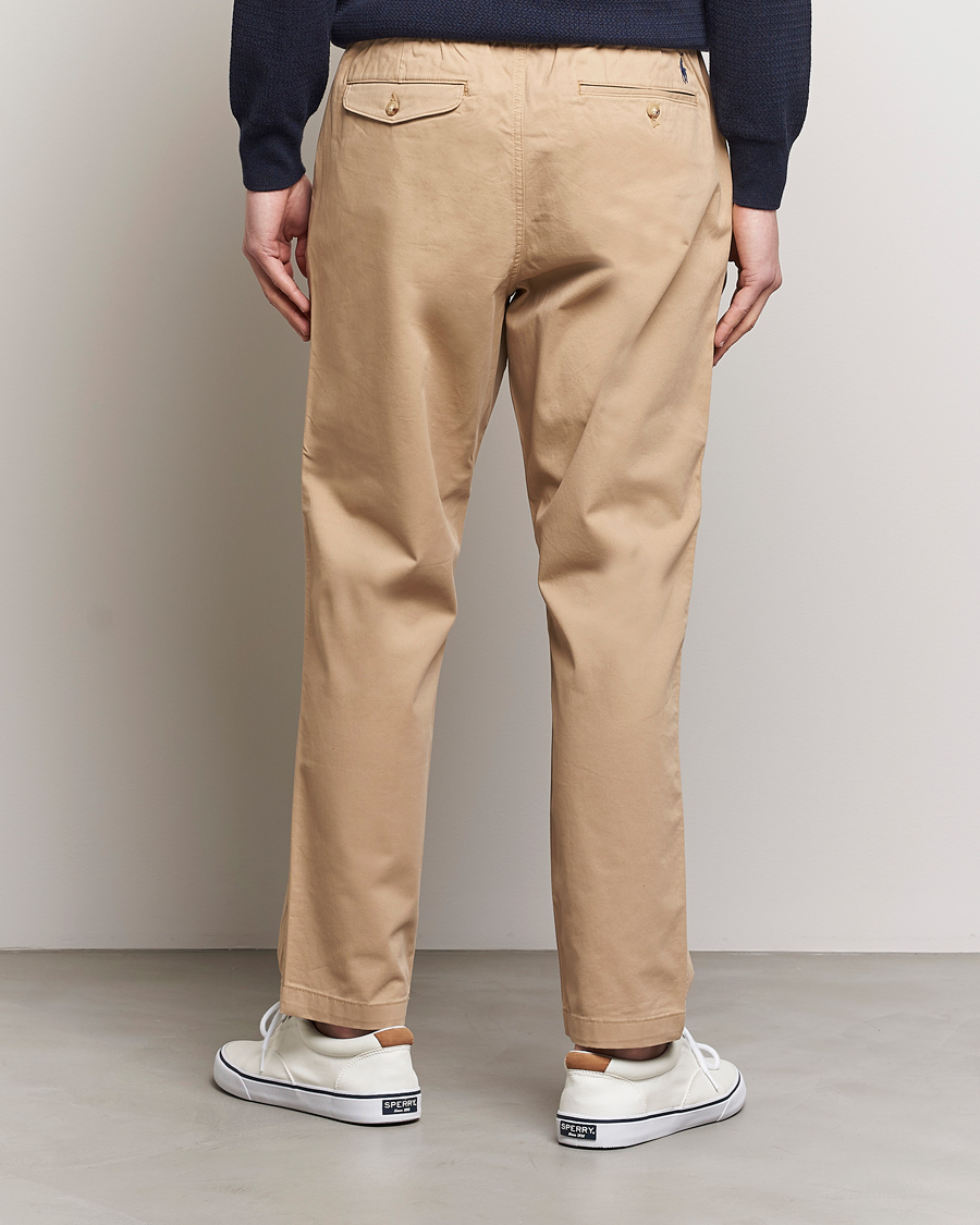 Men | Trousers | Polo Ralph Lauren | Prepster Stretch Twill Drawstring Trousers Khaki
