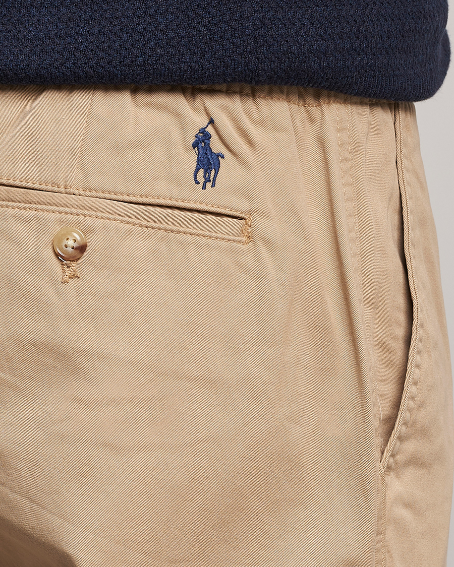 Men | Trousers | Polo Ralph Lauren | Prepster Stretch Twill Drawstring Trousers Khaki