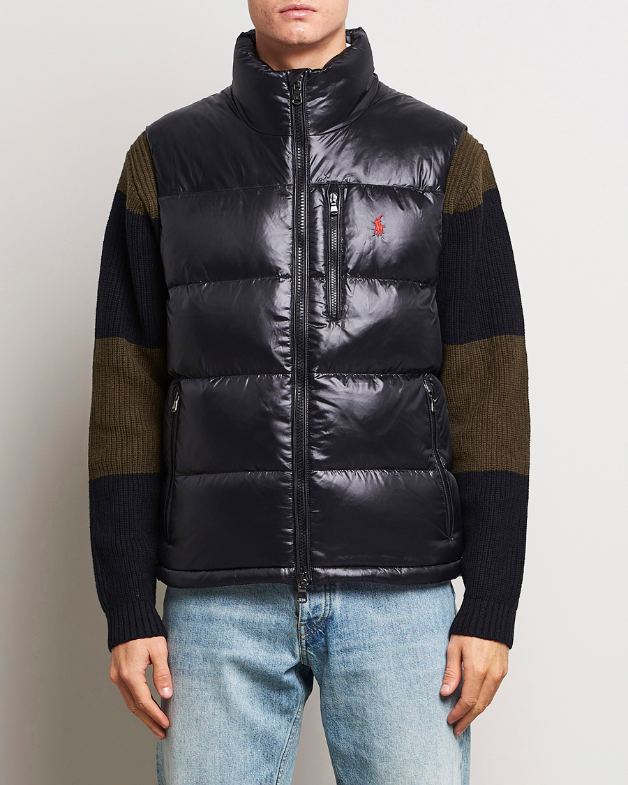 Men | Autumn Jackets | Polo Ralph Lauren | El Cap High Gloss Down Vest Black