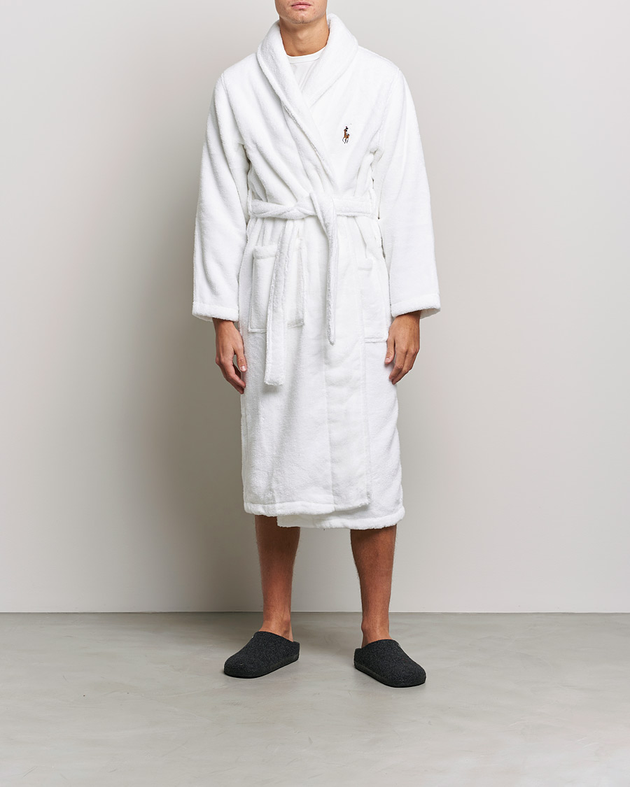 Men | Robes | Polo Ralph Lauren | Cotton Terry Robe White