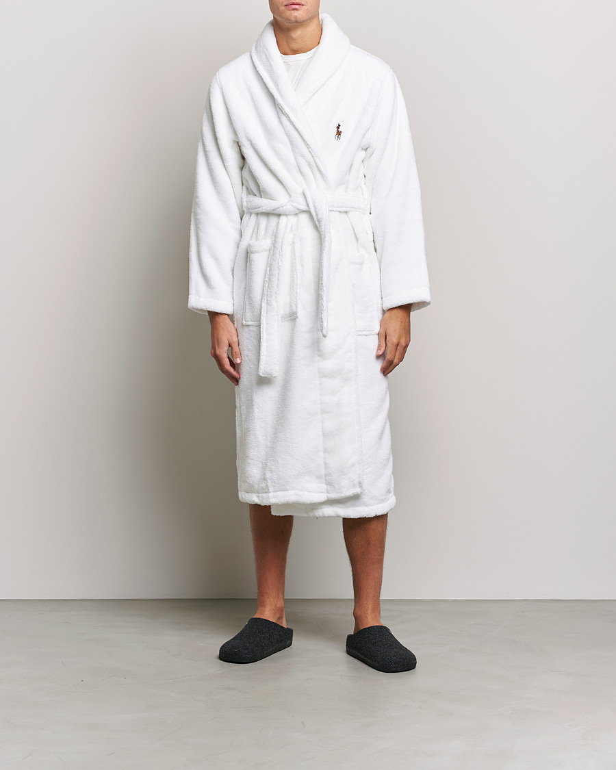 Men | Pyjamas & Robes | Polo Ralph Lauren | Cotton Terry Robe White White