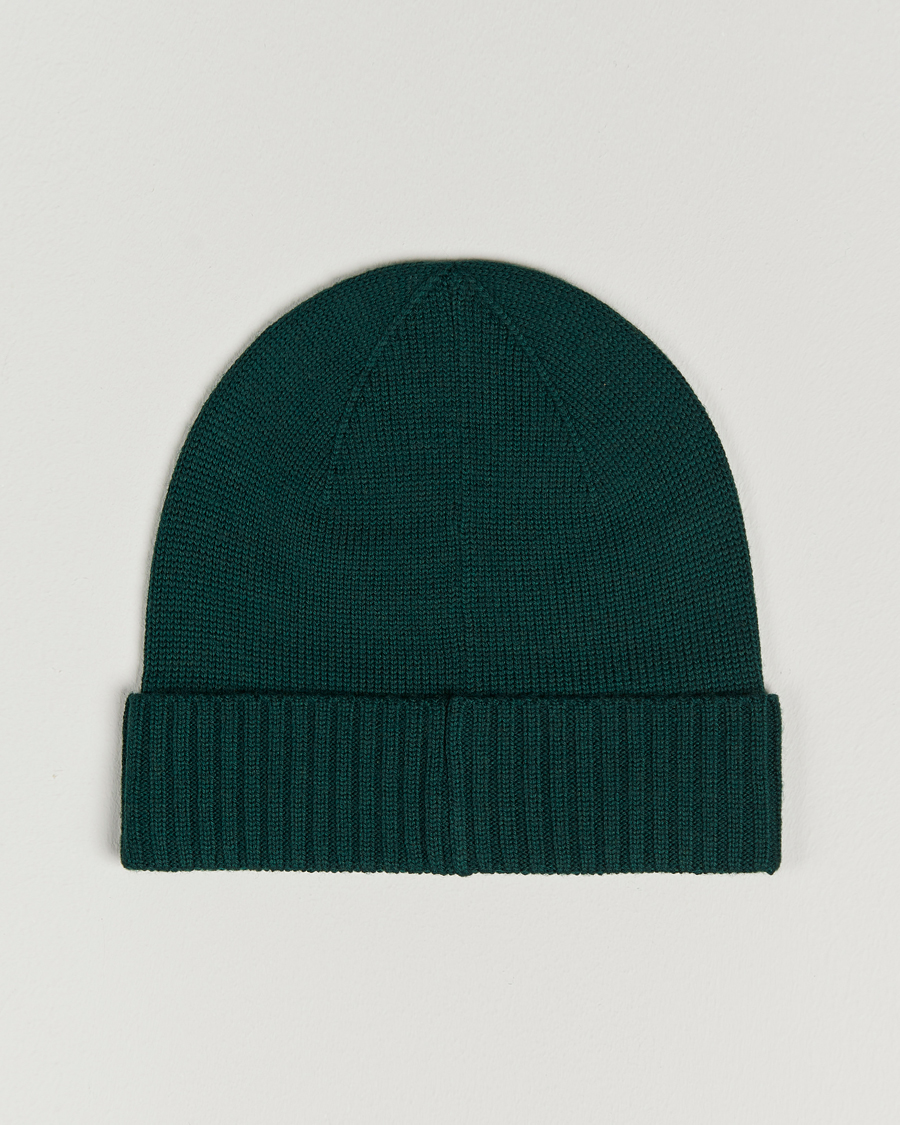 Men | Polo Ralph Lauren Merino Wool Beanie College Green | Polo Ralph Lauren | Merino Wool Beanie College Green