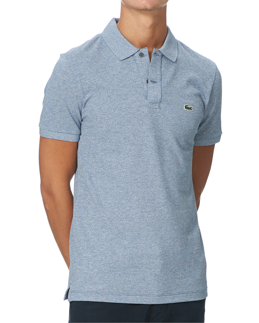 Men | Polo Shirts | Lacoste | Slim Fit Polo Piké Light Indigo Blue