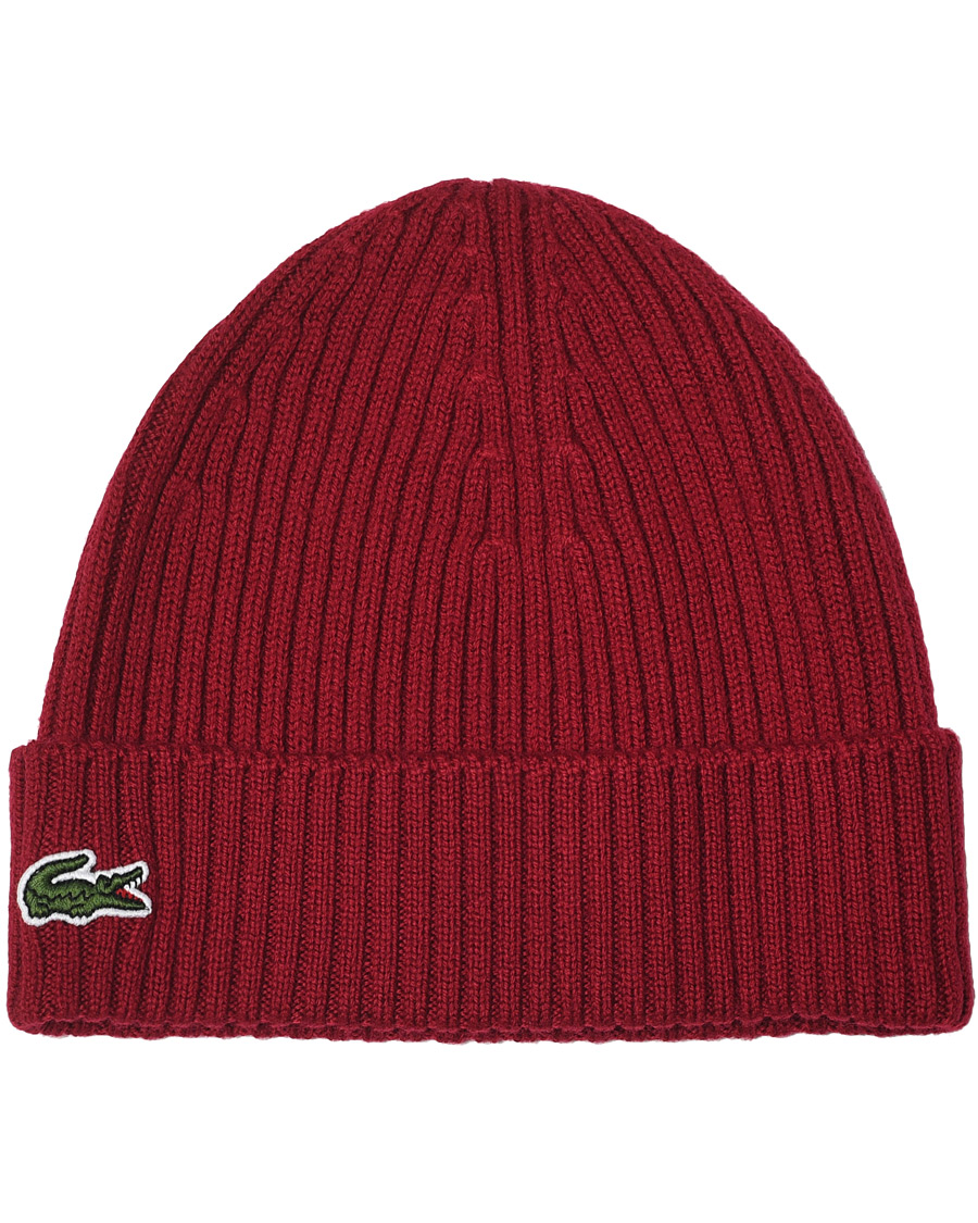 Lacoste Knitted Beanie Bordeaux at CareOfCarl.com