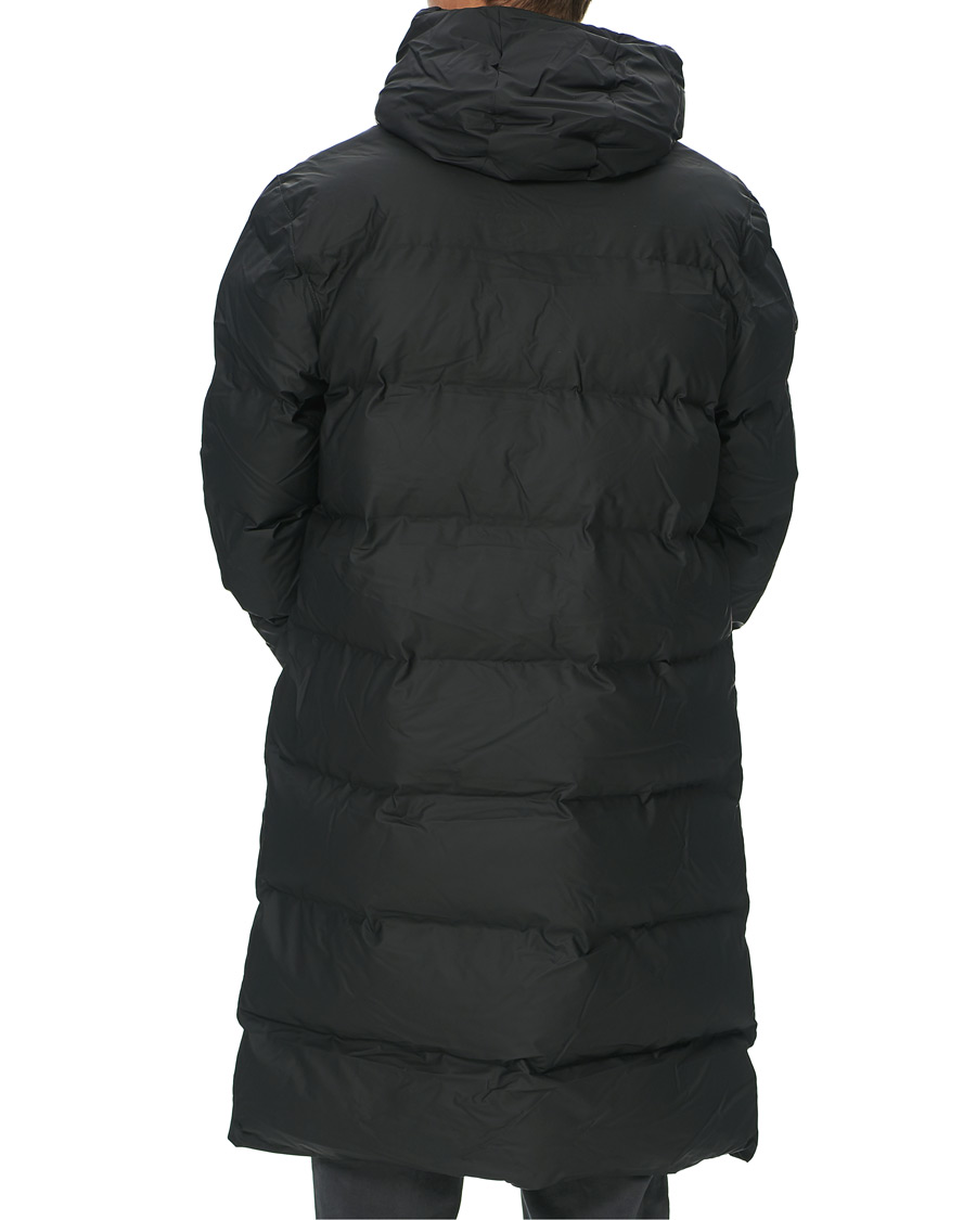 Men | Coats & Jackets | RAINS | Waterproof Long Puffer Jacket Black