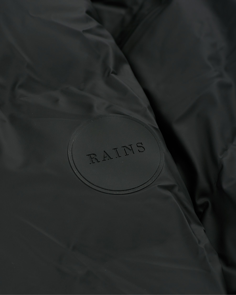 Men | Coats & Jackets | RAINS | Waterproof Long Puffer Jacket Black