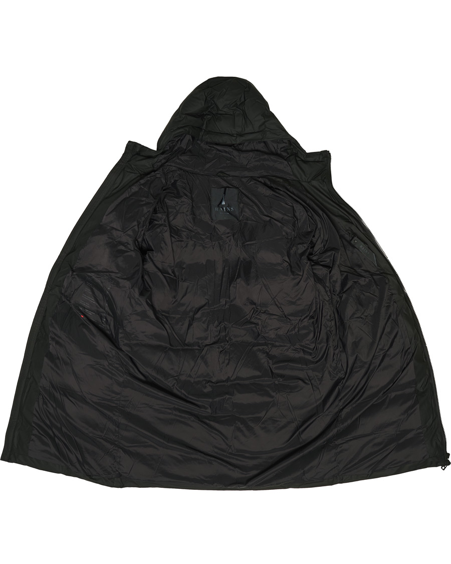 Men | Coats & Jackets | RAINS | Waterproof Long Puffer Jacket Black