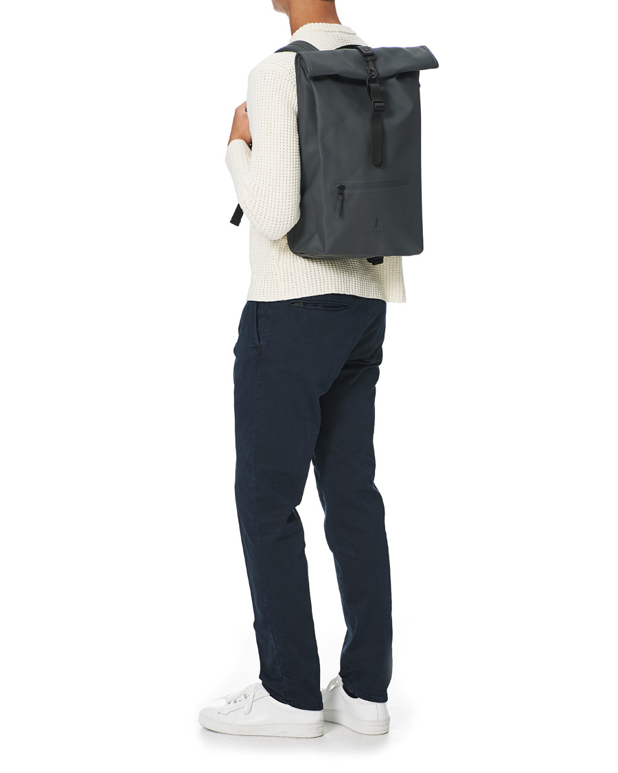 Men | RAINS Rolltop Rucksack Slate Grey | RAINS | Rolltop Rucksack Slate Grey