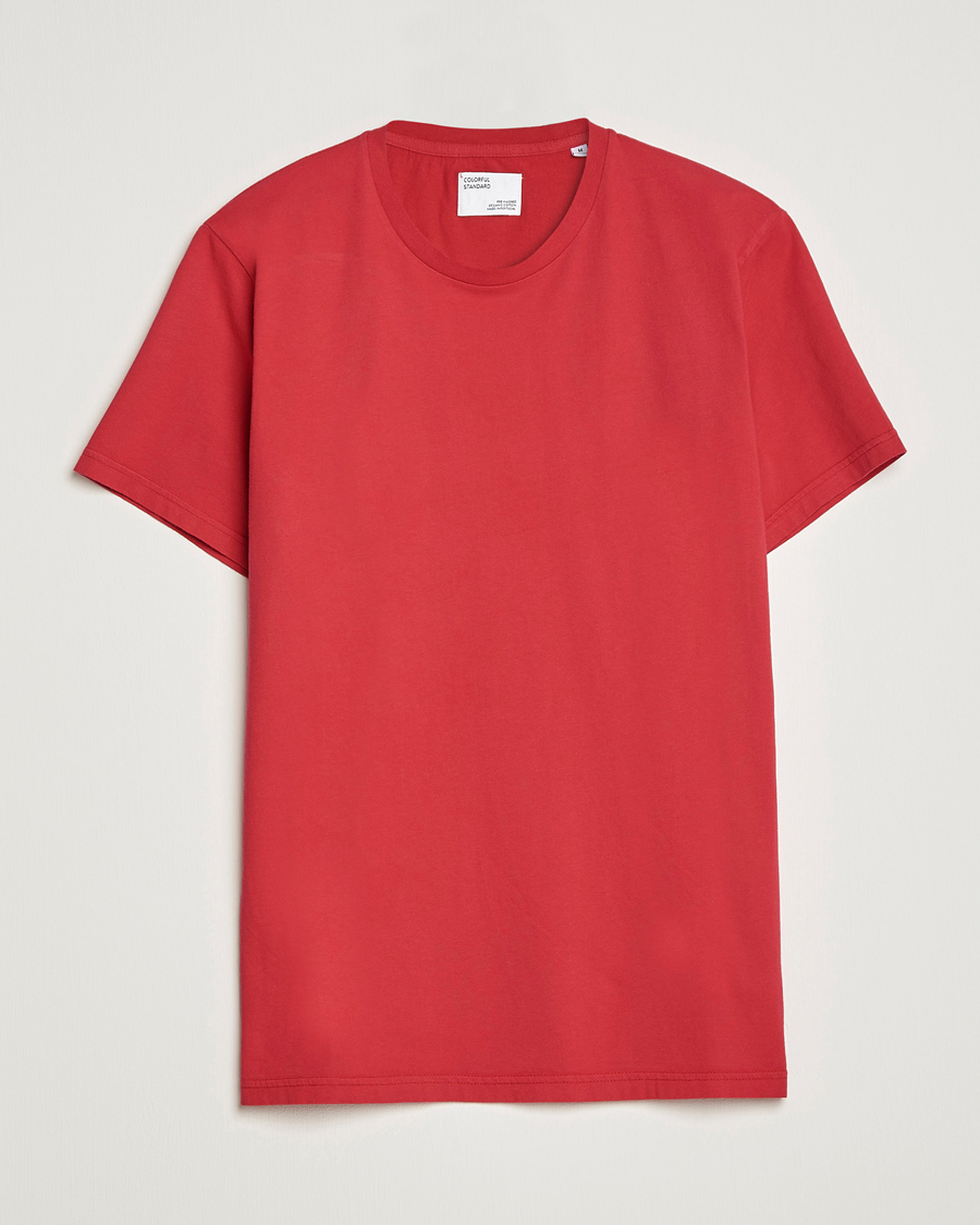 Men | T-Shirts | Colorful Standard | Classic Organic T-Shirt Scarlet Red