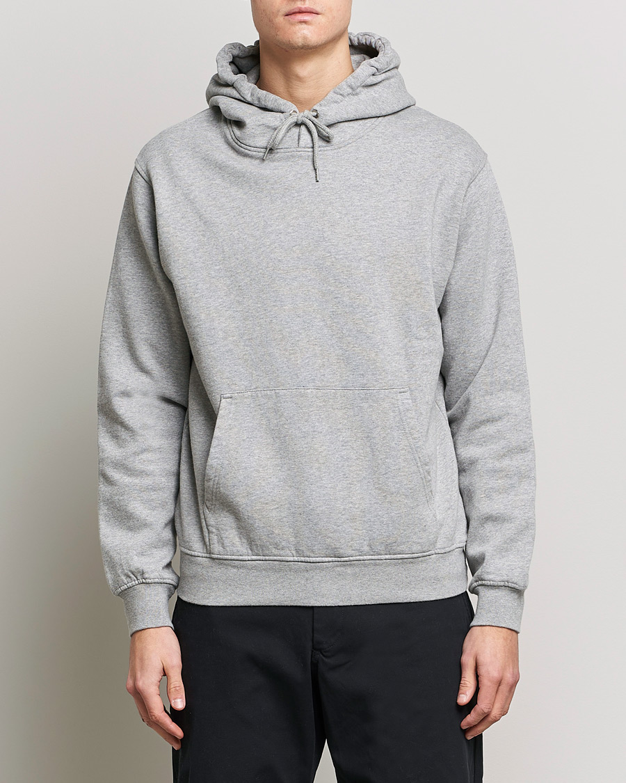 Men | Sweaters & Knitwear | Colorful Standard | Classic Organic Hood Heather Grey