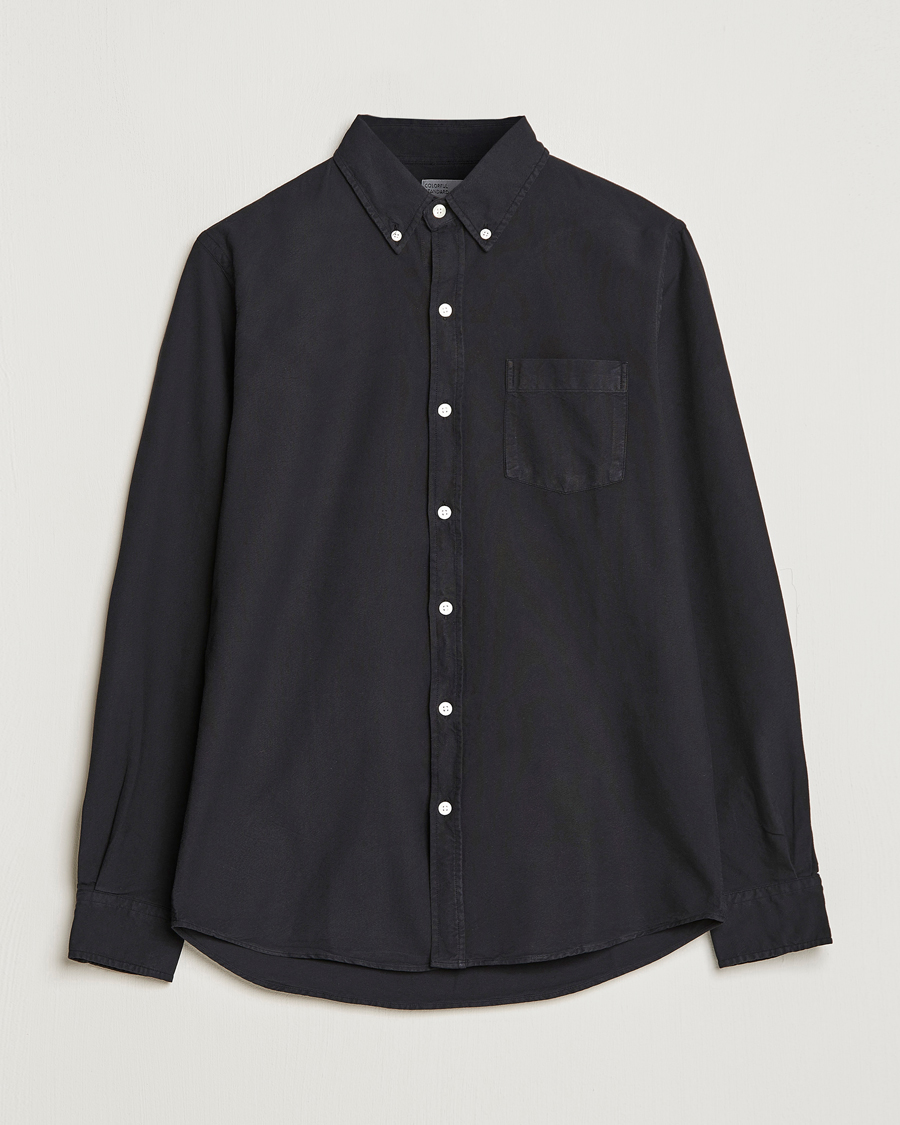 Men |  | Colorful Standard | Classic Organic Oxford Button Down Shirt Deep Black