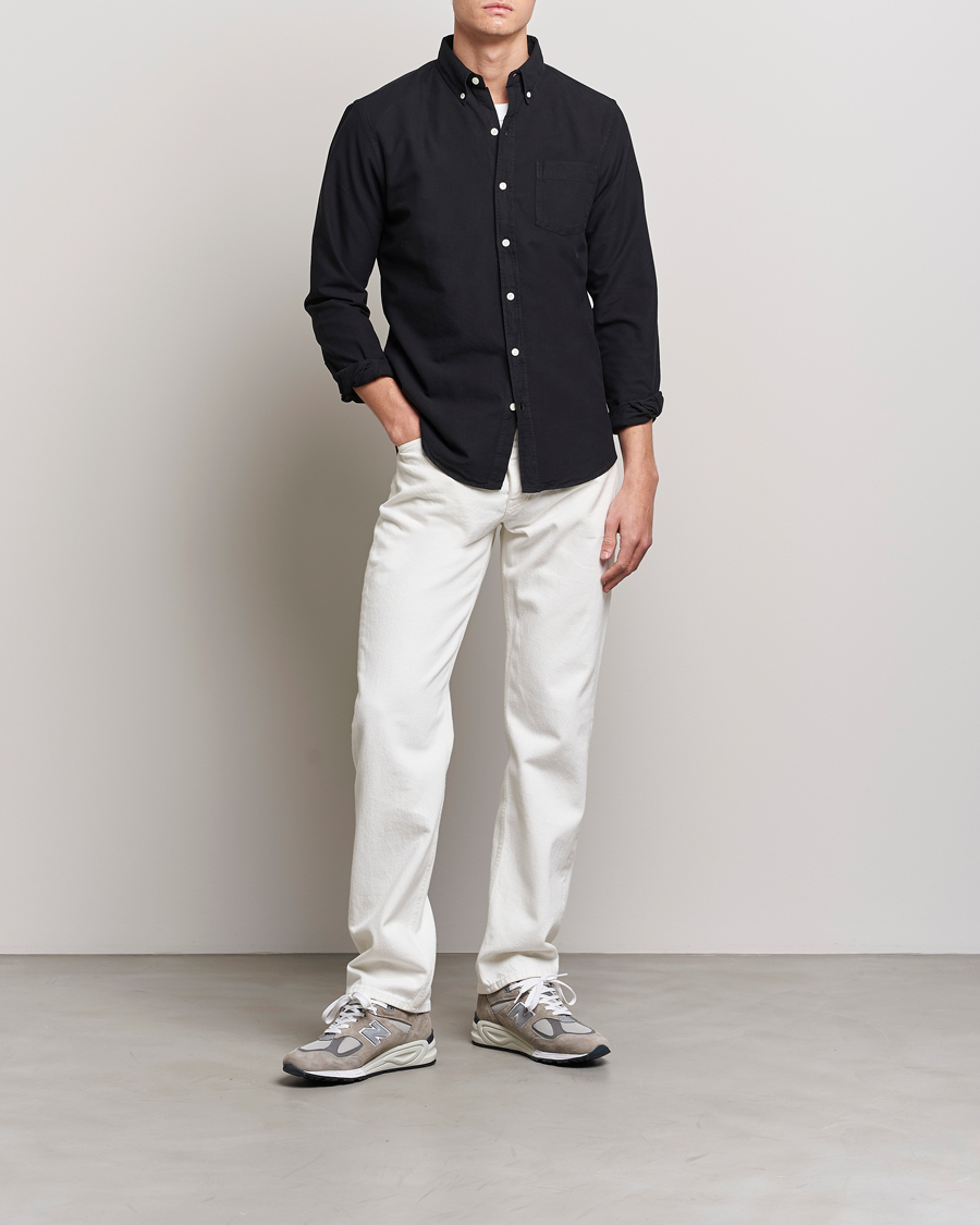 Men | Shirts | Colorful Standard | Classic Organic Oxford Button Down Shirt Deep Black