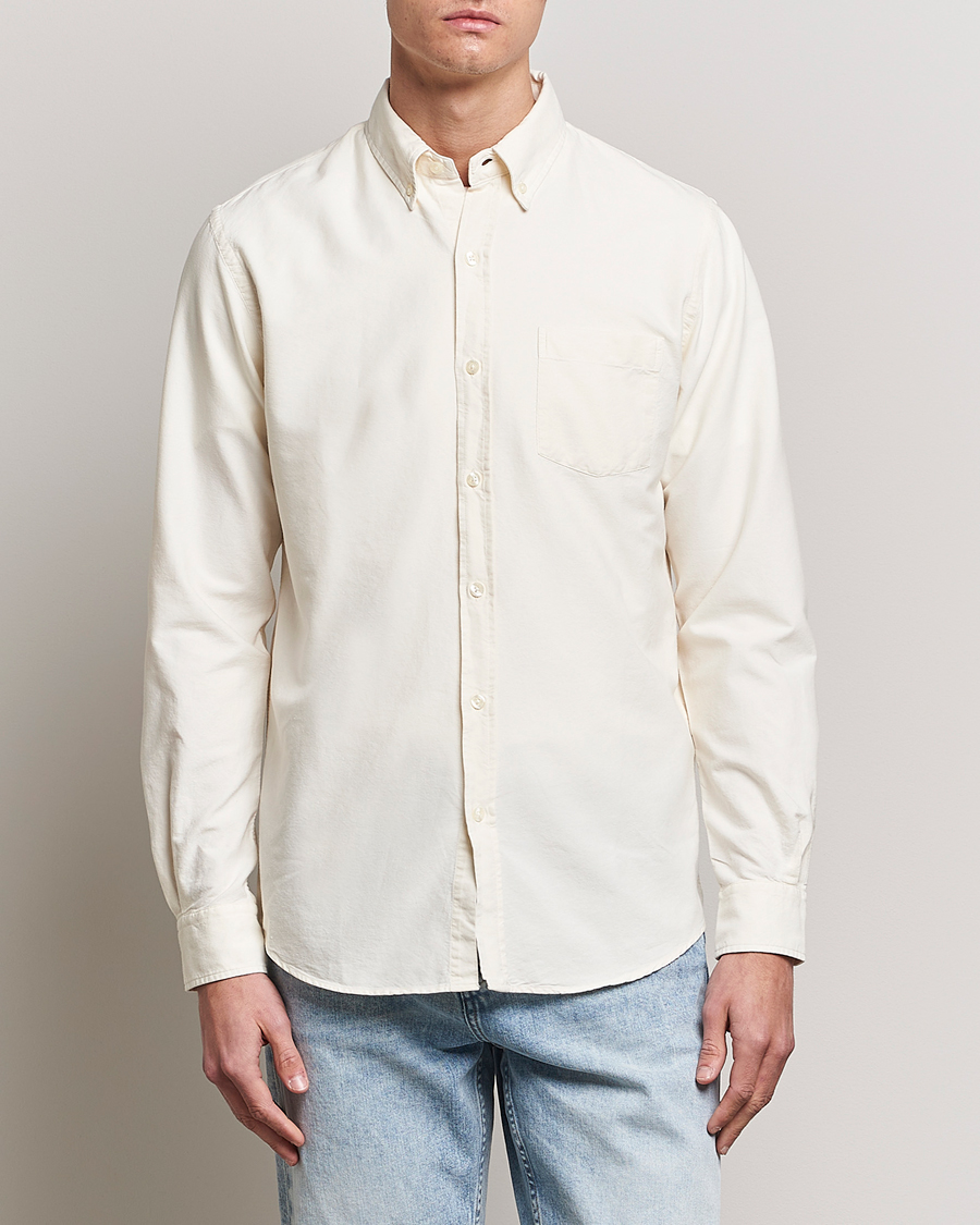 Men |  | Colorful Standard | Classic Organic Oxford Button Down Shirt Ivory White