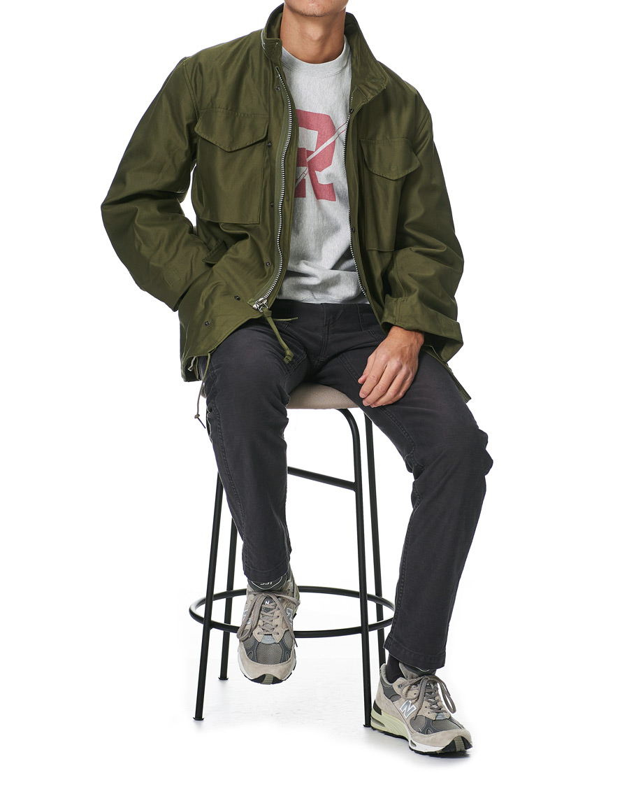 Men | Trousers | orSlow | Slim Fit Original Sateen Fatigue Pants Black