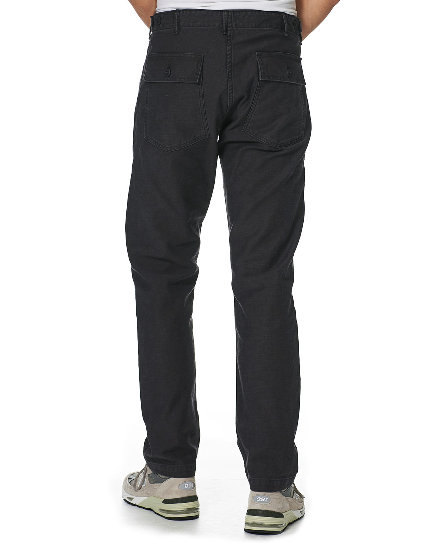 Men | Trousers | orSlow | Slim Fit Original Sateen Fatigue Pants Black